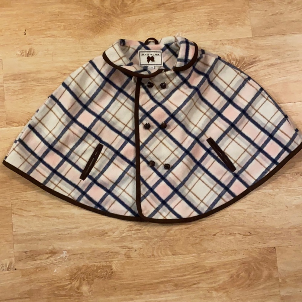 Janie & Jack Plaid Caplet